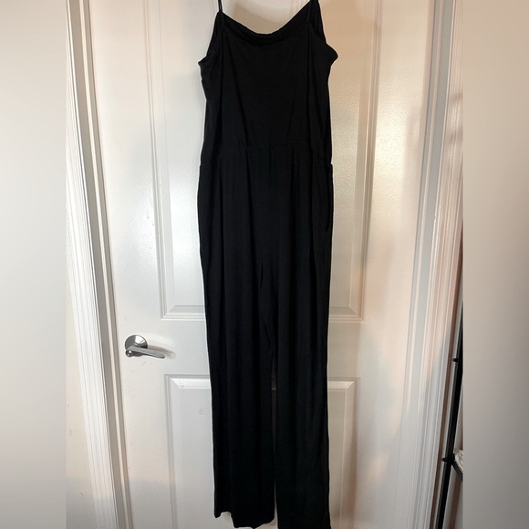 H&M Black Jersey Knit Jumpsuit Large - Picture 6 of 11